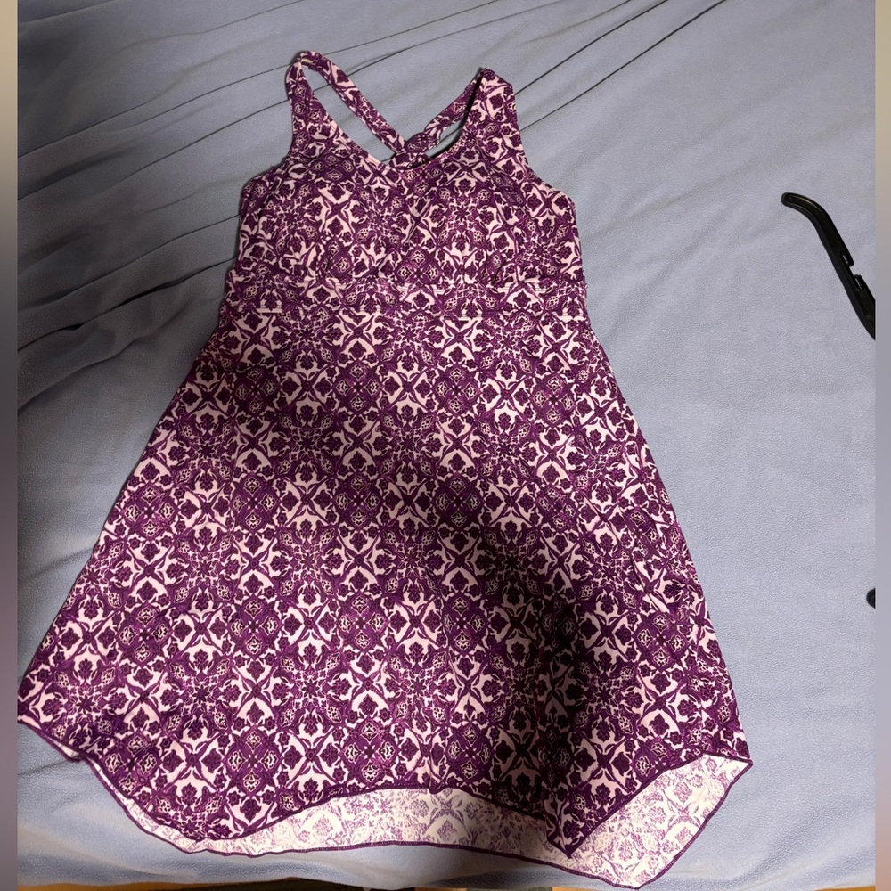 D&Co Beach Purple Patterned Women's Swim Dress 10